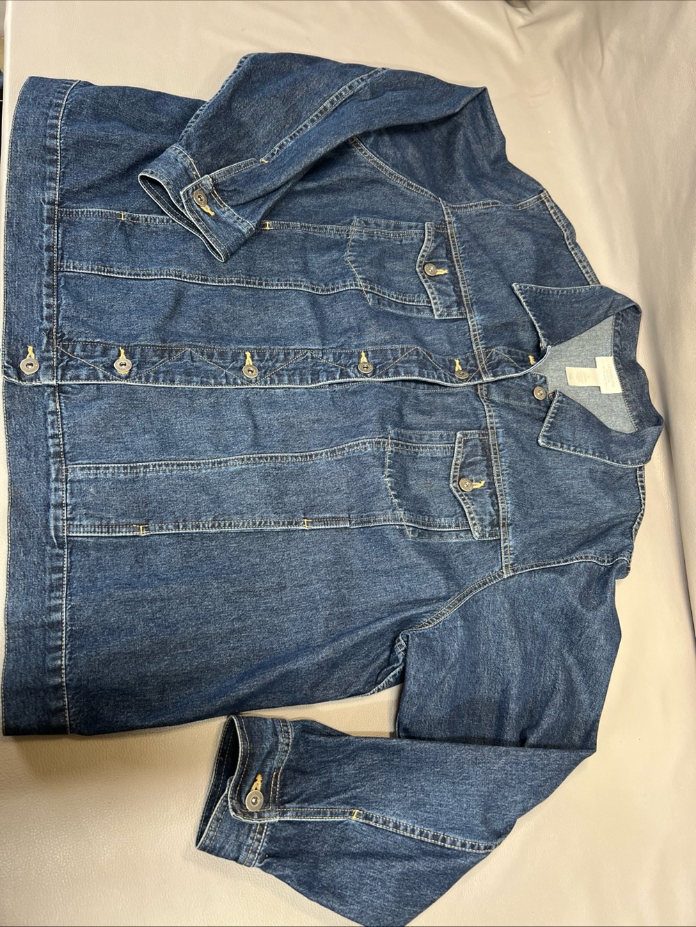 Liz Claiborne Classic Blue Denim Jean Jacket